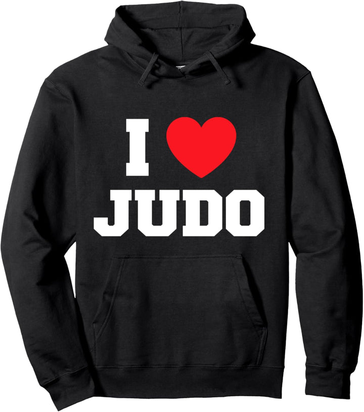 I Love Judo Pullover Hoodie