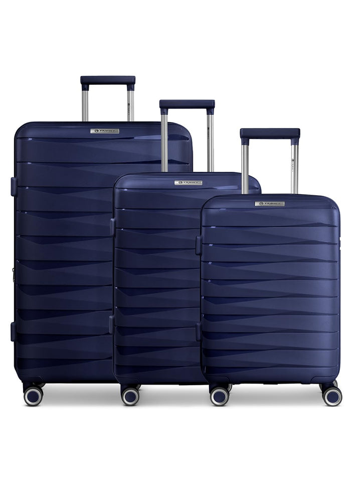 Franky Koffer-Set 3-teilig für Damen und Herren | Reise-Trolleys 49 x 28 x 74 cm aus hochwertigem, l