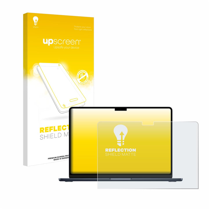 upscreen Entspiegelungs-Schutzfolie für Apple MacBook Air 13" M3 2024 Displayschutz-Folie Matt [Anti