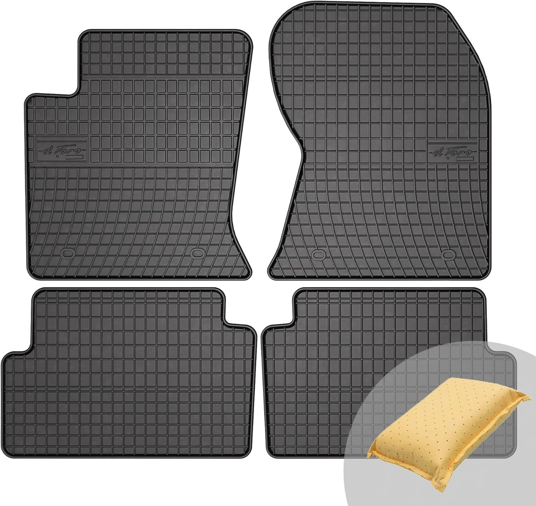 FROGUM EL Toro Gummimatten Ganzjähriges-Set von Autofussmatte Auto Fussmatten für Ford Focus I 1998-