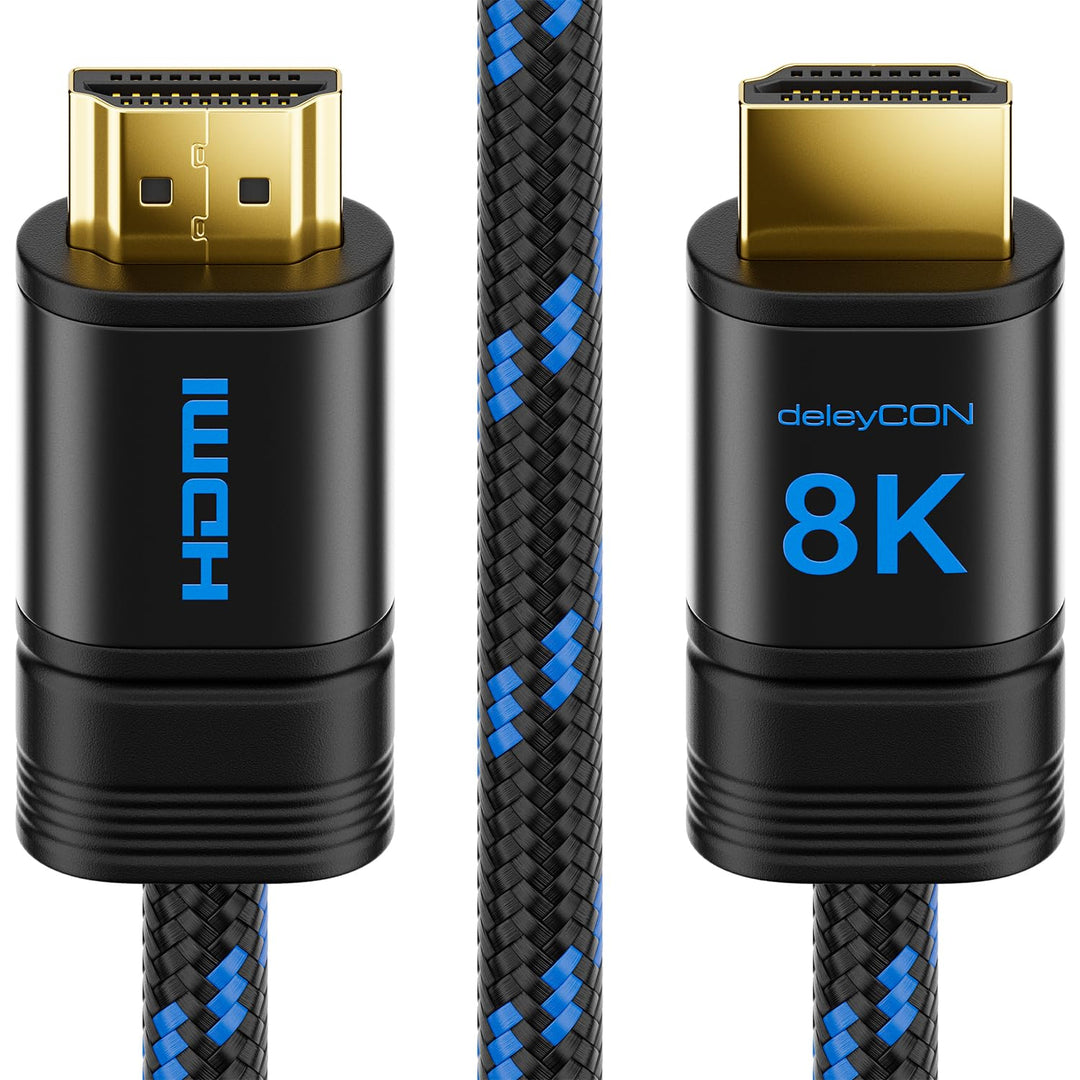 deleyCON 4m 8K HDMI 2.1b Kabel (48G, ULTRA Highspeed) Zertifiziert, 8K@60Hz 4K@144Hz 120Hz 2K@144Hz/