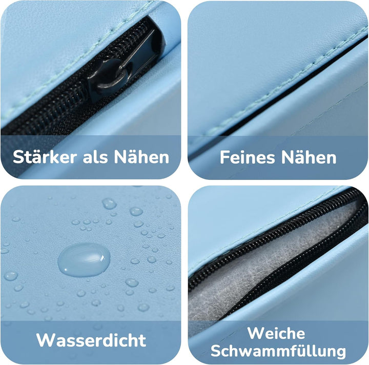 Schaumstoffbausteine 9-teilig mit Bällebad und Rutsche – Indoor Klettergerüst mit Ballpool, wasserfe