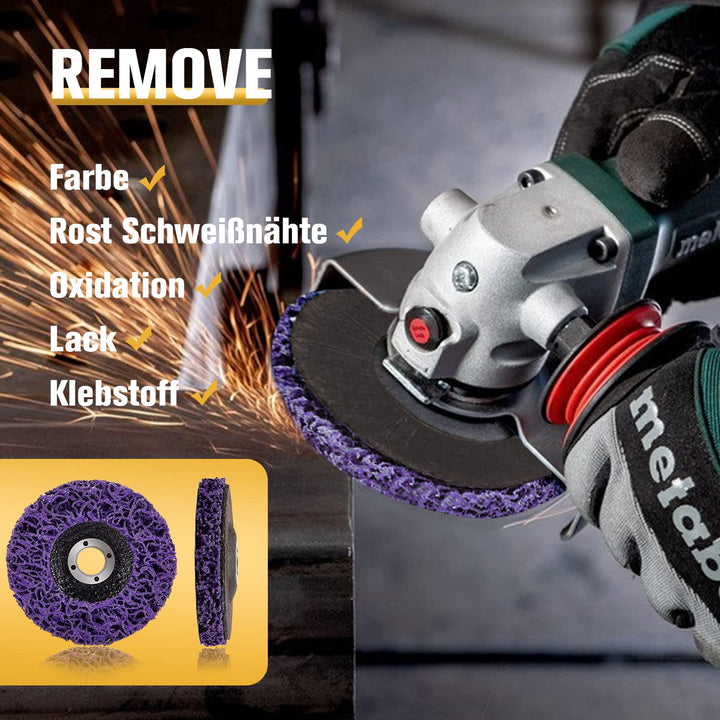 LAIWOO CSD Scheibe 125mm Schleifscheiben für Winkelschleifer, CSD-Scheibe Lila Reinigungsscheibe Set