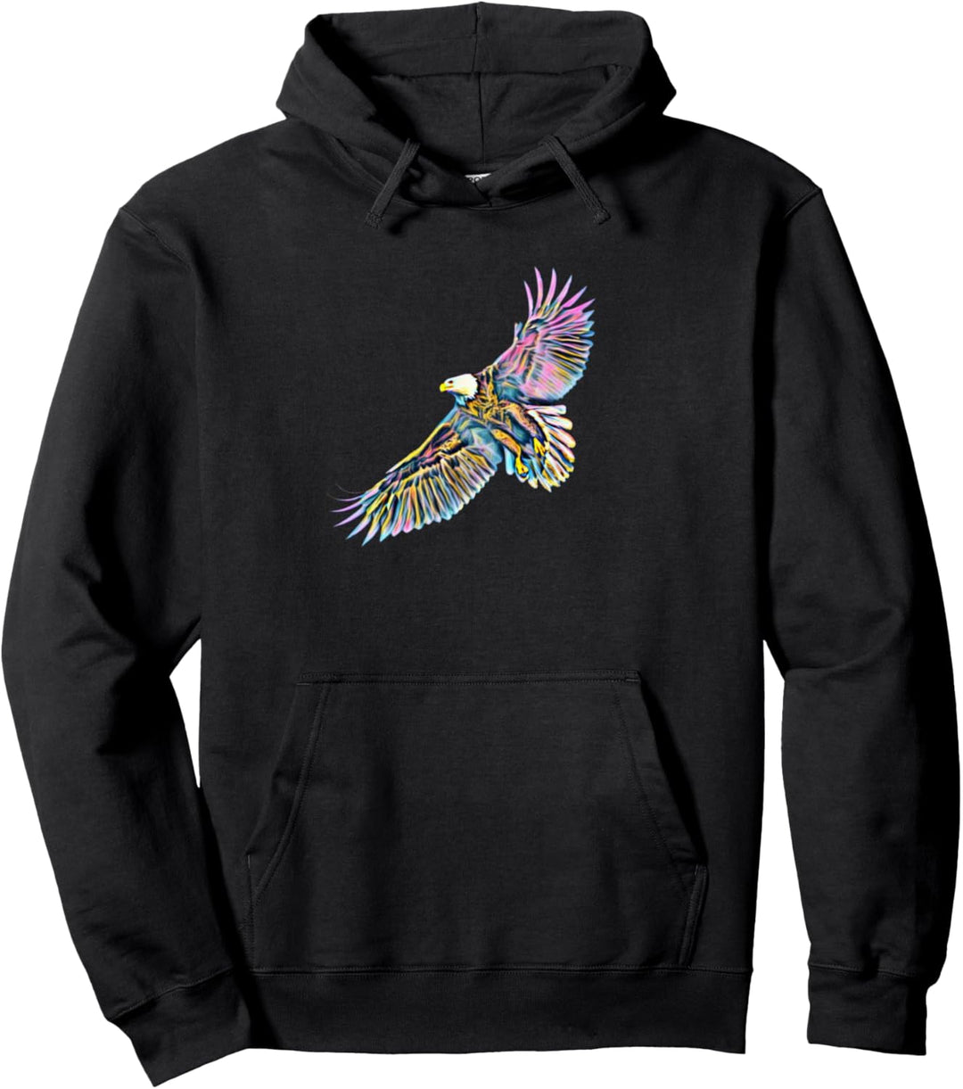 Adler Motiv Raubvogel Pullover Hoodie
