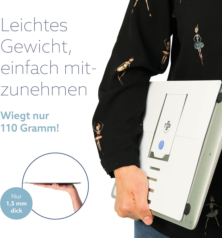 R-GO Tools RGORIATWH R-Go Riser Attachable Laptopständer weiss, Weiss
