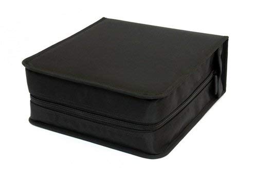 GOODS+GADGETS CD-Wallet/Mappe & DVD-Tasche aus robustem Nylon und Zwischenseiten aus Stoff, Disc-Org