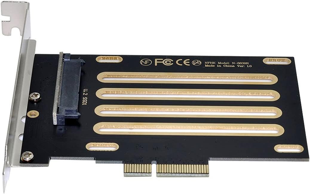 Cablecc PCI-E 3.0 x4 Lane auf U.2 U2 Kit SFF-8639 Host Adapter für Intel Motherboard & 750 NVMe PCIe