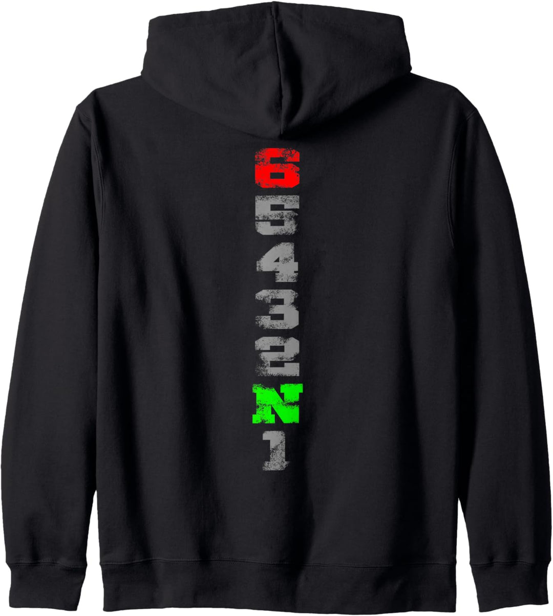 Motorrad Schaltfolge 1N23456 Supersportler Kapuzenjacke