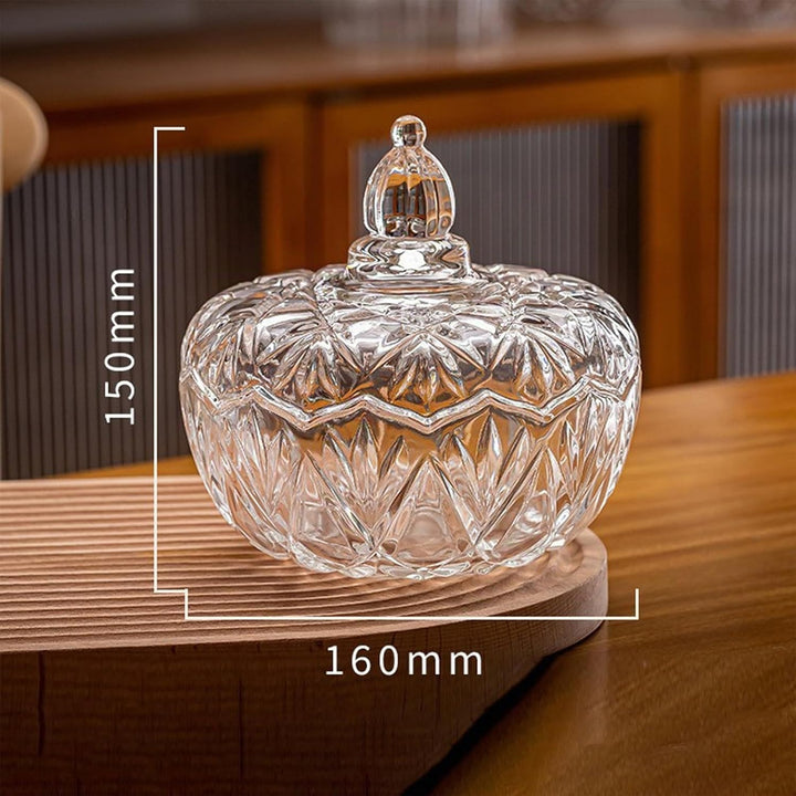 Bonbonglas aus Glas Bonbonglas mit Deckel Gläser Bonbonbehälter Vintage Bonbonglas mit Deckel für Pa