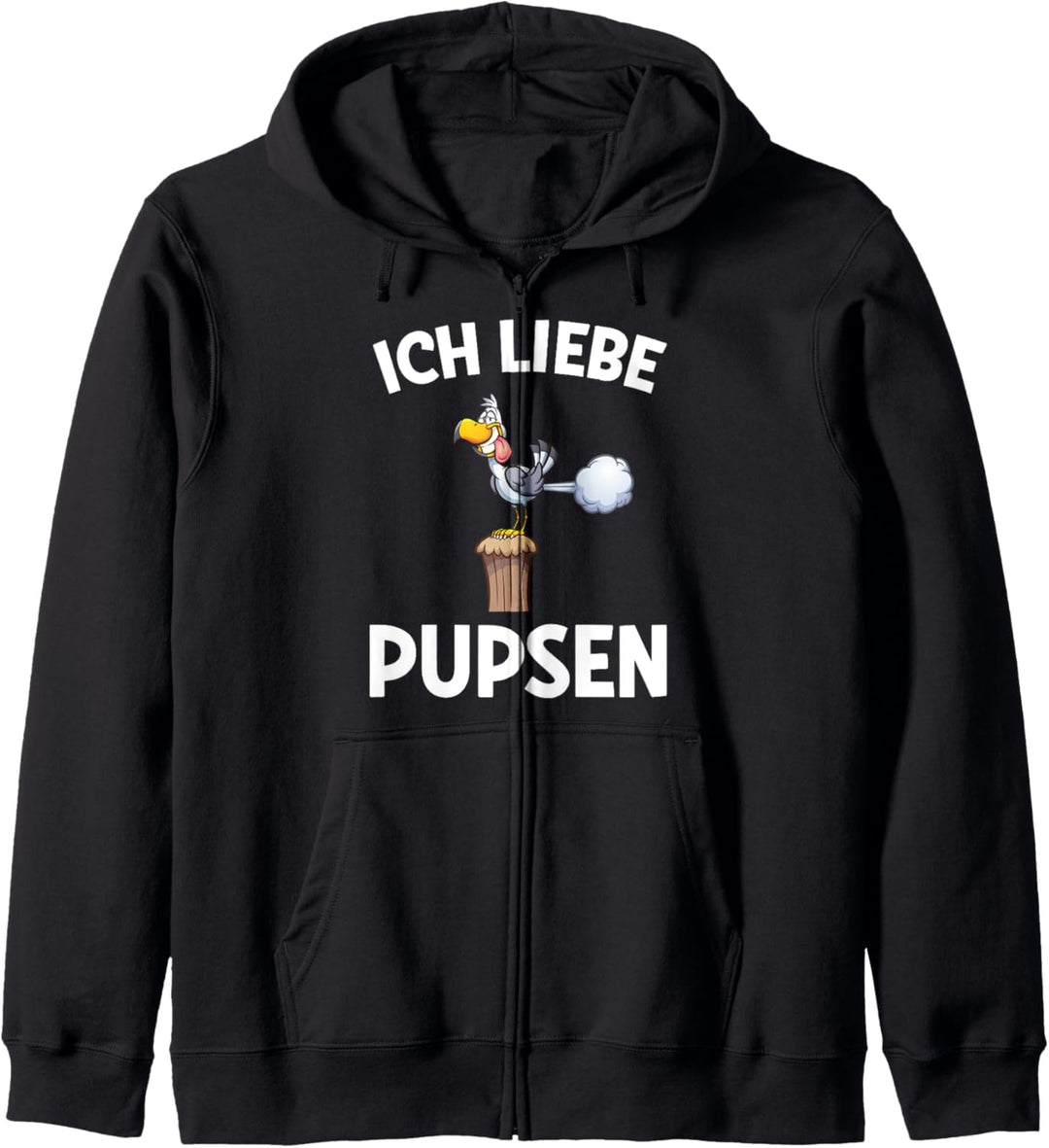 Ich Liebe Pupsen Möwe Lustiges Furzen Pups Kapuzenjacke