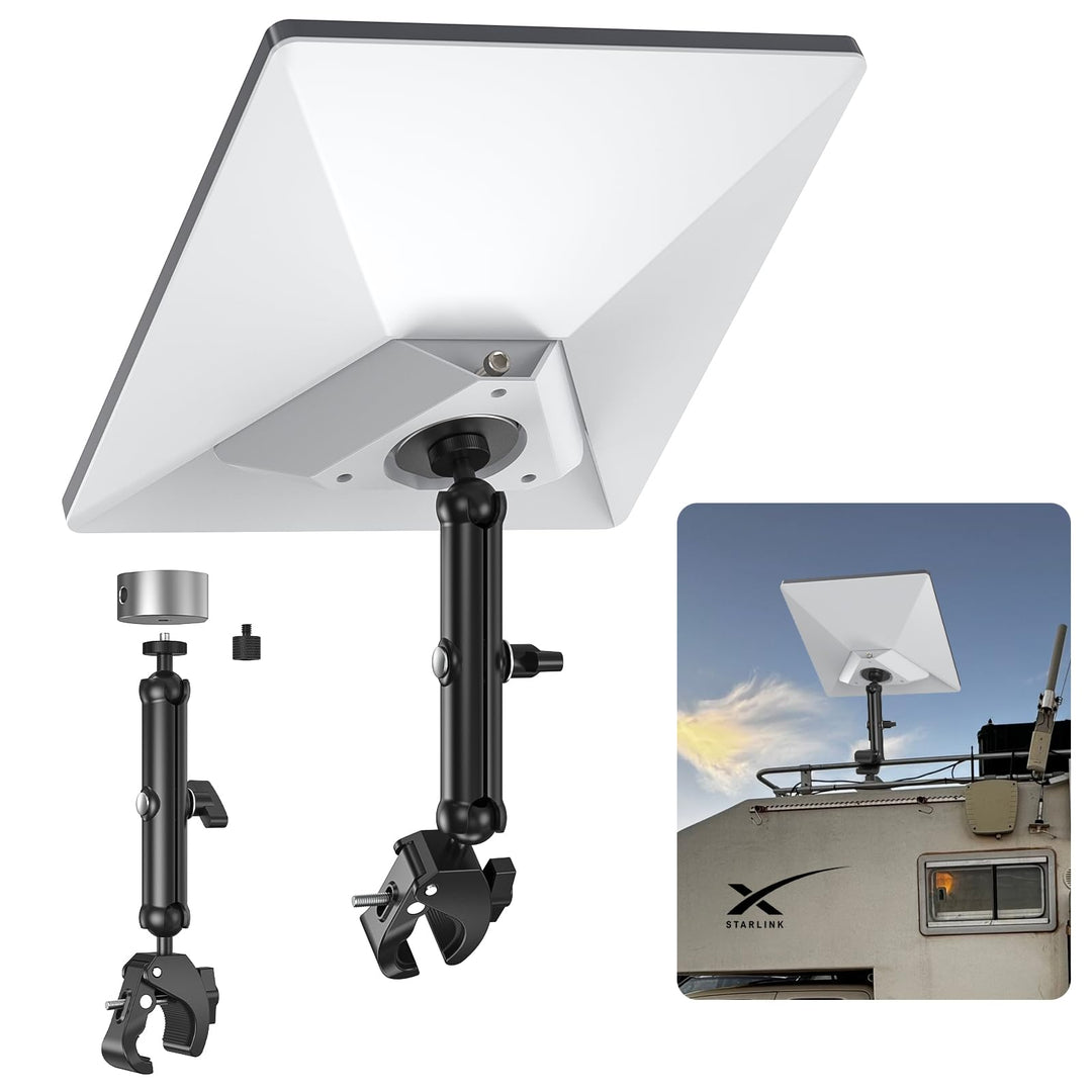 XLTTYWL 2025 Starlink Mini-Stativhalterung, Aluminium-Adapter für Starlink Mini-Antenne mit 1/4"-20
