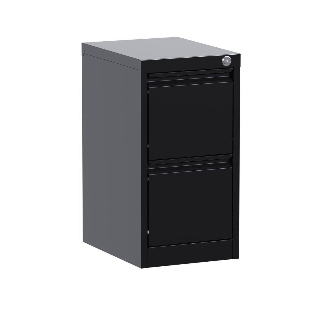 Robuster Metall-Aktenschrank Mit 2 Abschliessbaren Schubladen, A4 Aktenschrank, Metall Vertikal Häng