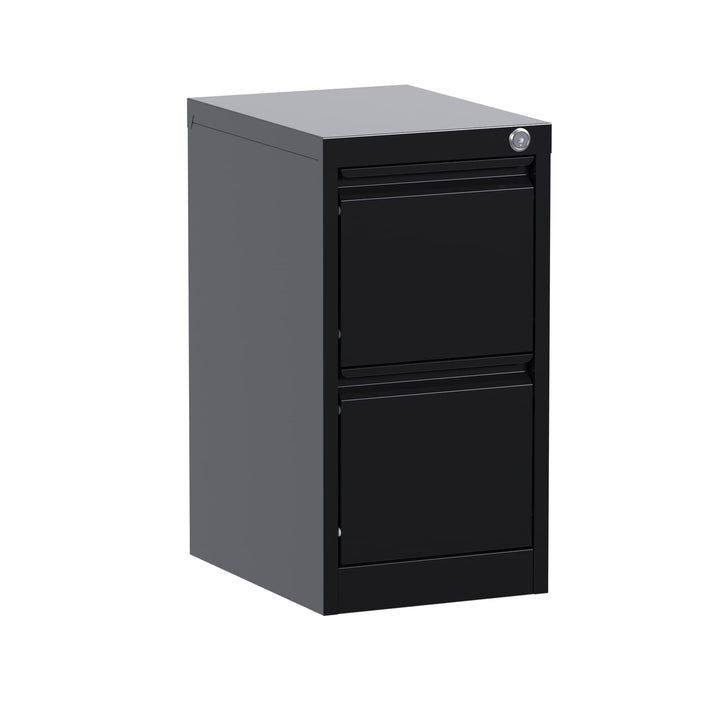 Robuster Metall-Aktenschrank Mit 2 Abschliessbaren Schubladen, A4 Aktenschrank, Metall Vertikal Häng