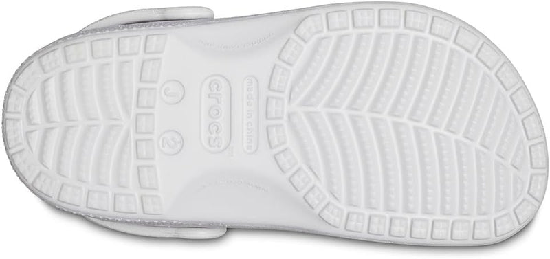 Crocs Unisex Kinder Classic Glitter Clog T Holzschuh 29/30 EU Silver Glitter, 29/30 EU Silver Glitte