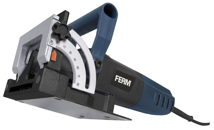 FERM BJM1009 Flachdübelfräse 900W - Mit 50 Lamellendeubel (Grösse 20), Sägeblatt und Staubfangsack i