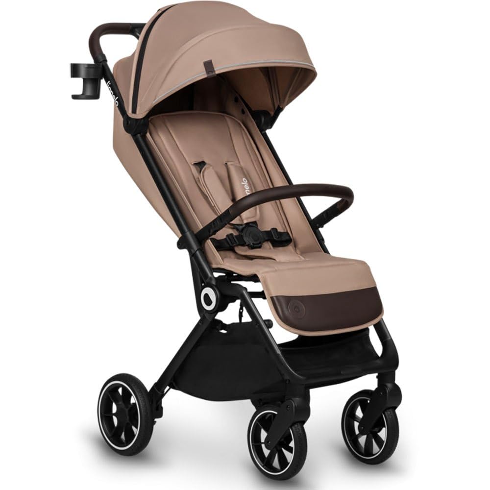 LIONELO Cloe Zusammenklappbarer Kinderwagen bis zu 22 kg, Verstellbare Rückenlehne Schlaffunktion, 5