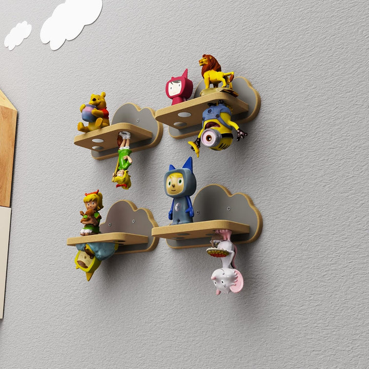 Regal für Toniefiguren, Wandregal für Kinder, Aufbewahrung für Tonies und Tonibox, Kinderregal zur T