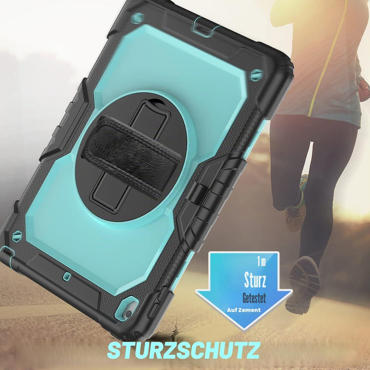 Timecity Hülle für iPad 9/8 / 7 Generation 2021/2020 / 2019 10,2 Zoll Schutzhülle Stossfest Robust m