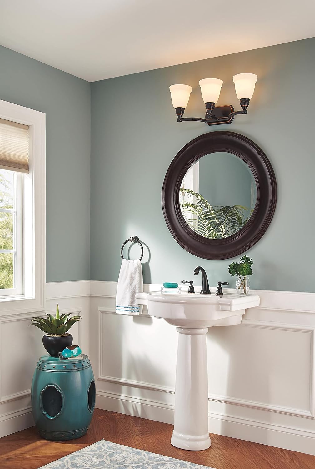 Delta FAUCET Windemere Badezimmerarmatur mit 2 Griffen, mit Metallablauf NULL Oil-Rubbed Bronze, Oil
