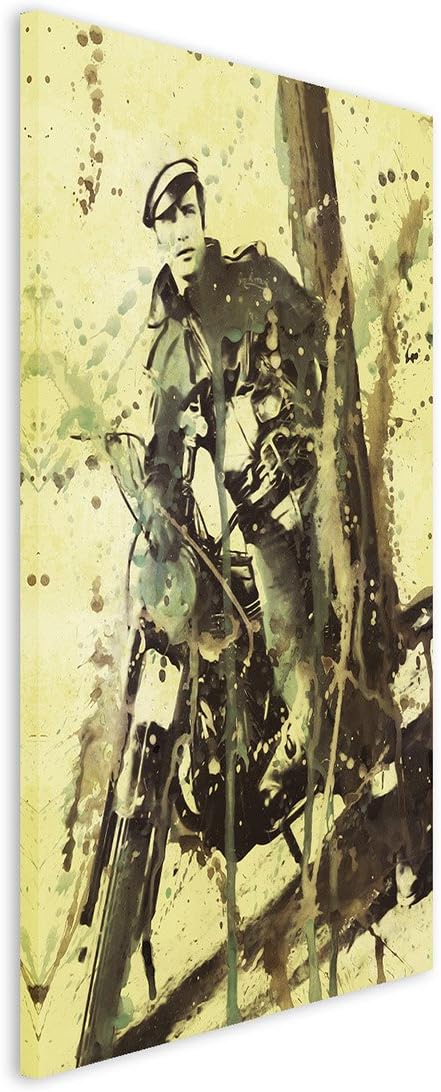 Marlon_Brando_III_90x60cm Splash Art Paul Sinus Aquarell, Gemälde, Kunstbild auf Leinwand
