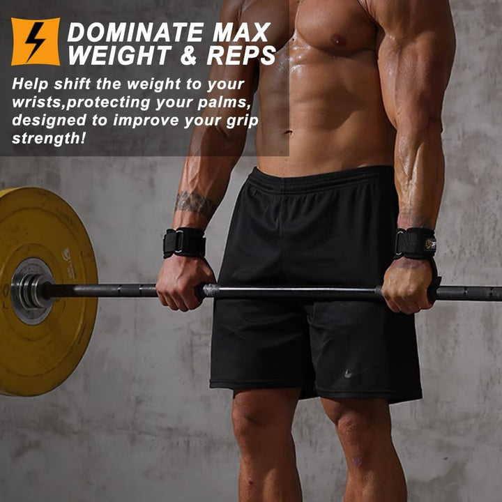 Wrist Straps for Weightlifting for Maximum Grip Support - Lifting Deadlift Strap & Weight Lifting Gr