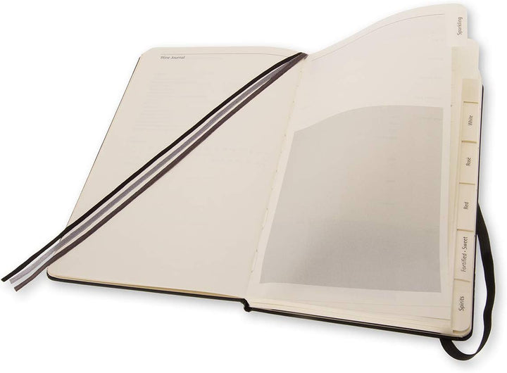 Moleskine Passion-Journal Wein Large, Hardcover mit Prägung schwarz, Wein