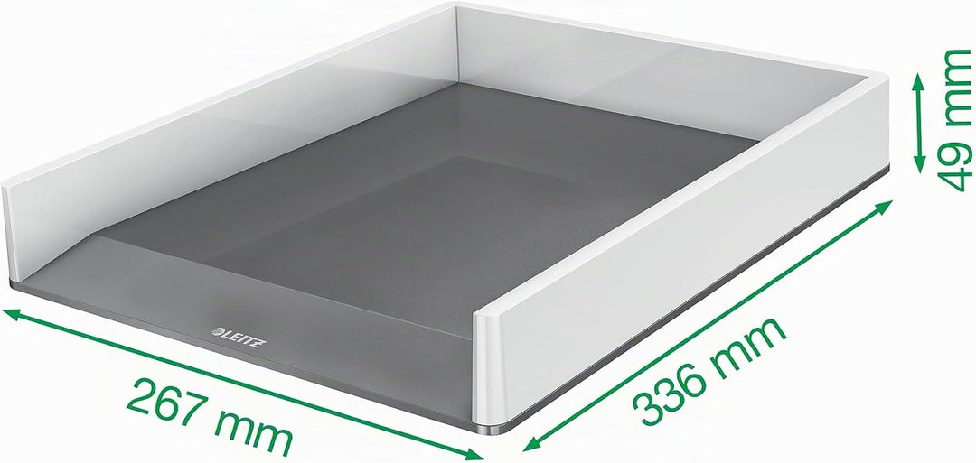 Leitz WOW A4 Briefablage, 4er Pack, Briefablage in Premium-Qualität, Stapelbares Ablagefach als Schr