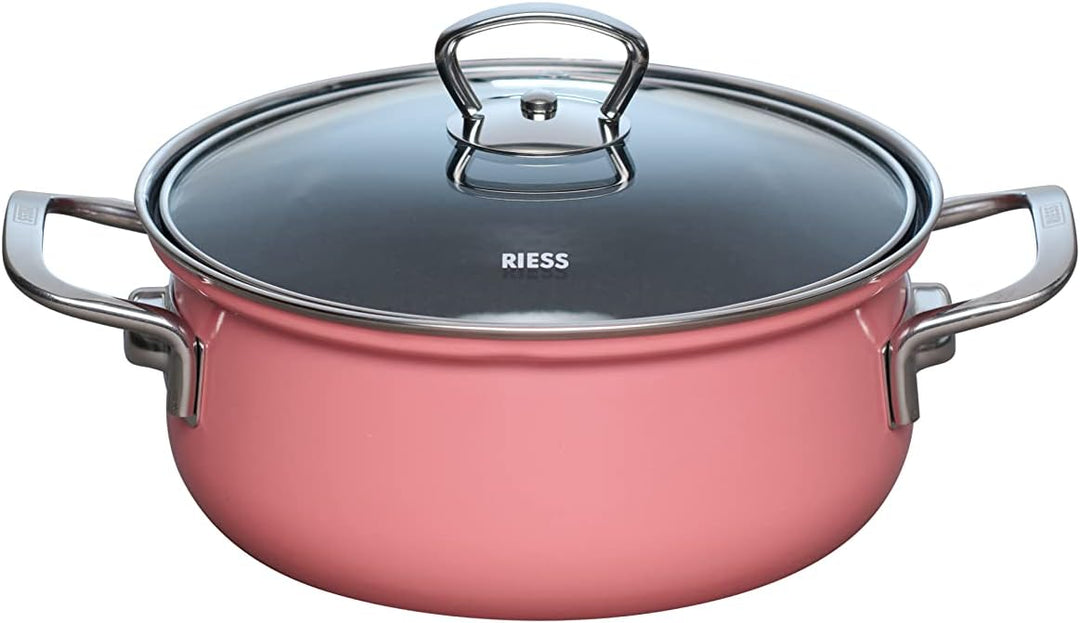 Riess, 0558-114, Emaileset 5-teilig, Nouvelle, PINK, LBH 48,5 x 28,5 x 39cm, Gewicht 9,98kg, Emaille