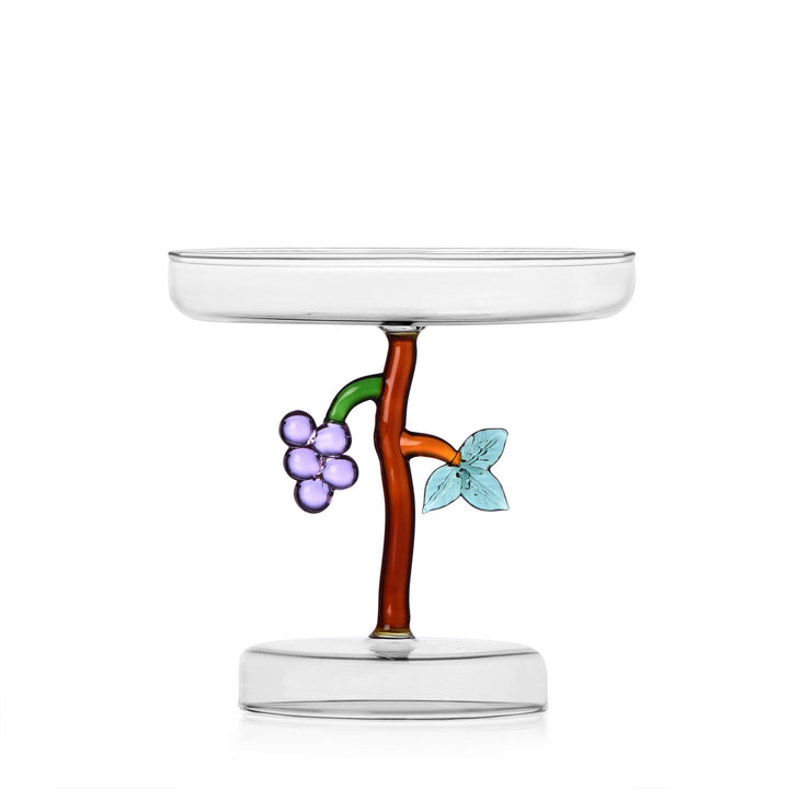 Ichendorf Milano Trauben-Etagere, Kollektion Fruits&Flowers, Durchmesser 15 cm, Borosilikatglas, han