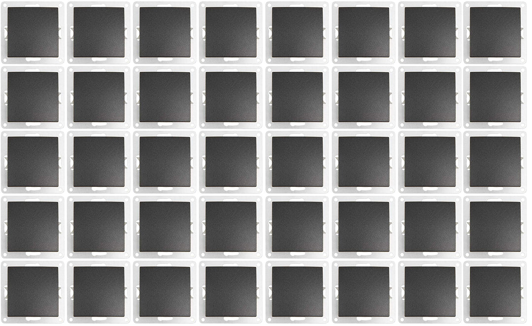 MC POWER - 40er Pack Wechselschalter | FLAIR | Schalter Set im Vorteilspack mit Klemmanschluss, anth