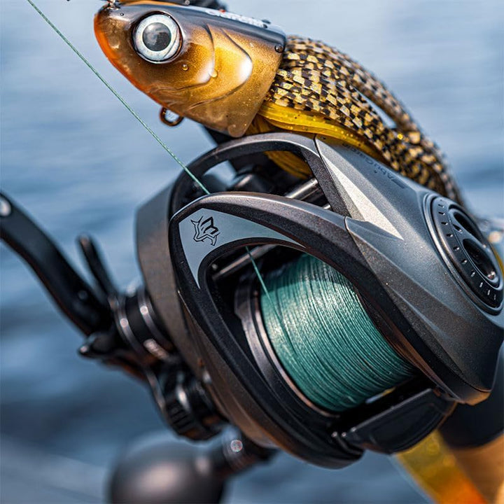Abu Garcia Beast 400 Low Profile Baitcast-Angelrolle 400 – Linkshänder – hohe Geschwindigkeit, 400 &
