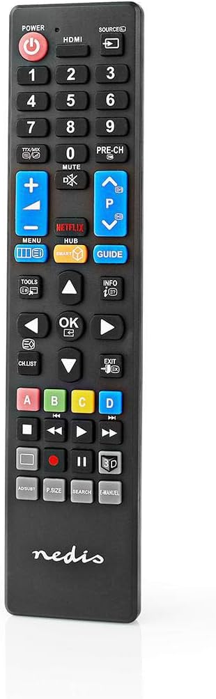 NEDIS Ersatz Fernbedienung | Passend für: Wäschetrocknern | Fest | 1 Gerät | Netflix Button/Smart Hu