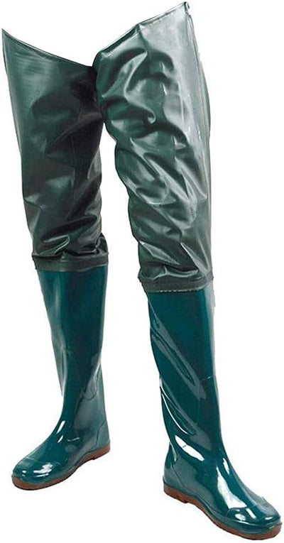 Angeln Watstiefel Rutschfest Wasserdichte Pvc-waten Hose Mit Schnallenstiefel Breath Hip Stiefel Grü