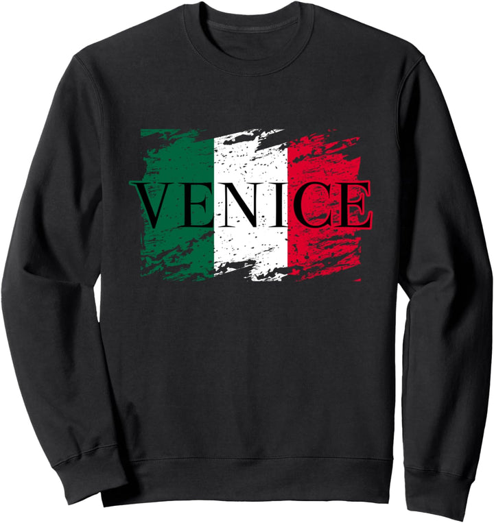 Vintage Italy Italia Italian Venice Flags Vacation Travel Sweatshirt