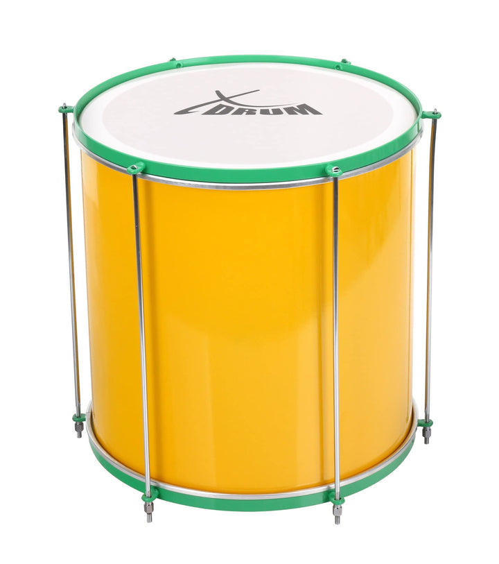 XDrum SSD-1616 Surdo Samba Trommel - brasilianische Basstrommel - Kessel aus Aluminium - 6 Stimmschr