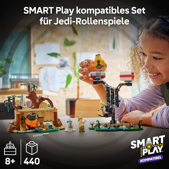 LEGO Star Wars 75422 SMART Play: Jedi-Training an Yodas Hütte - Kompatibles Interaktives Spielzeug i