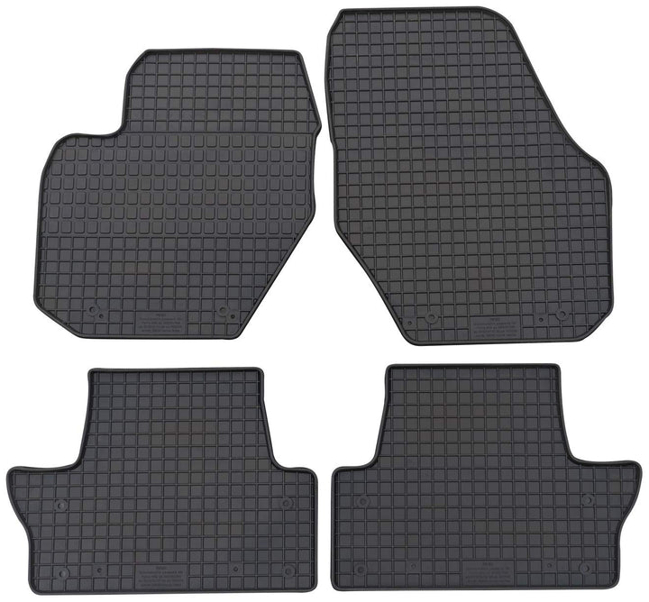 PETEX 26610 Gummimatten Passform Satz schwarz 4-teilig