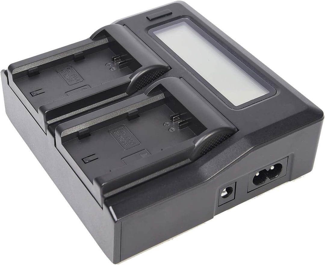 DSTE® 2 Pack Ersatz Batterie NP-W235 + LCD Dual Ladegerät Compatible für Fuji XT4 Digital Kamera