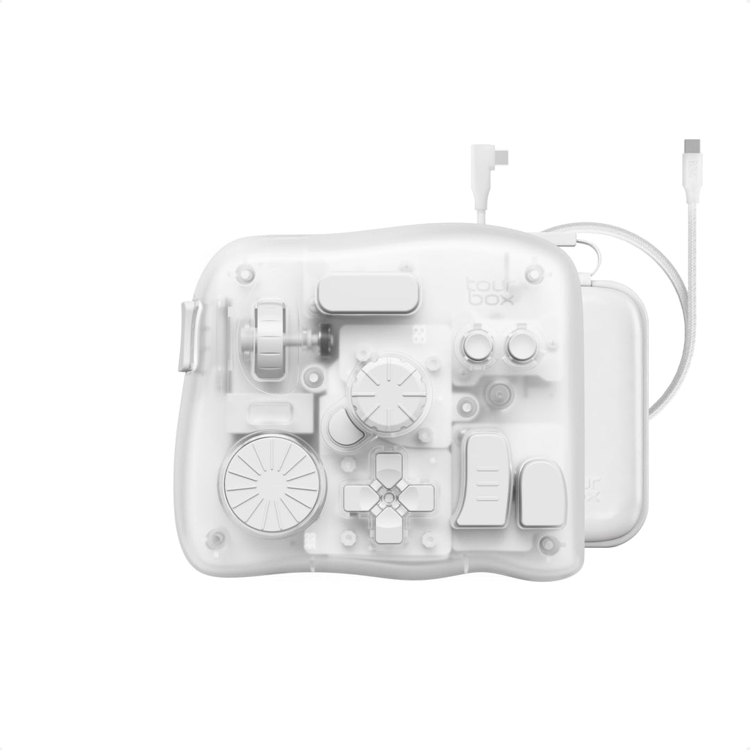 TOUR BOX Elite Plus, iPad-Zeichnen, Bluetooth-Controller für Video- und Foto- Bearbeitung, Mac/Windo