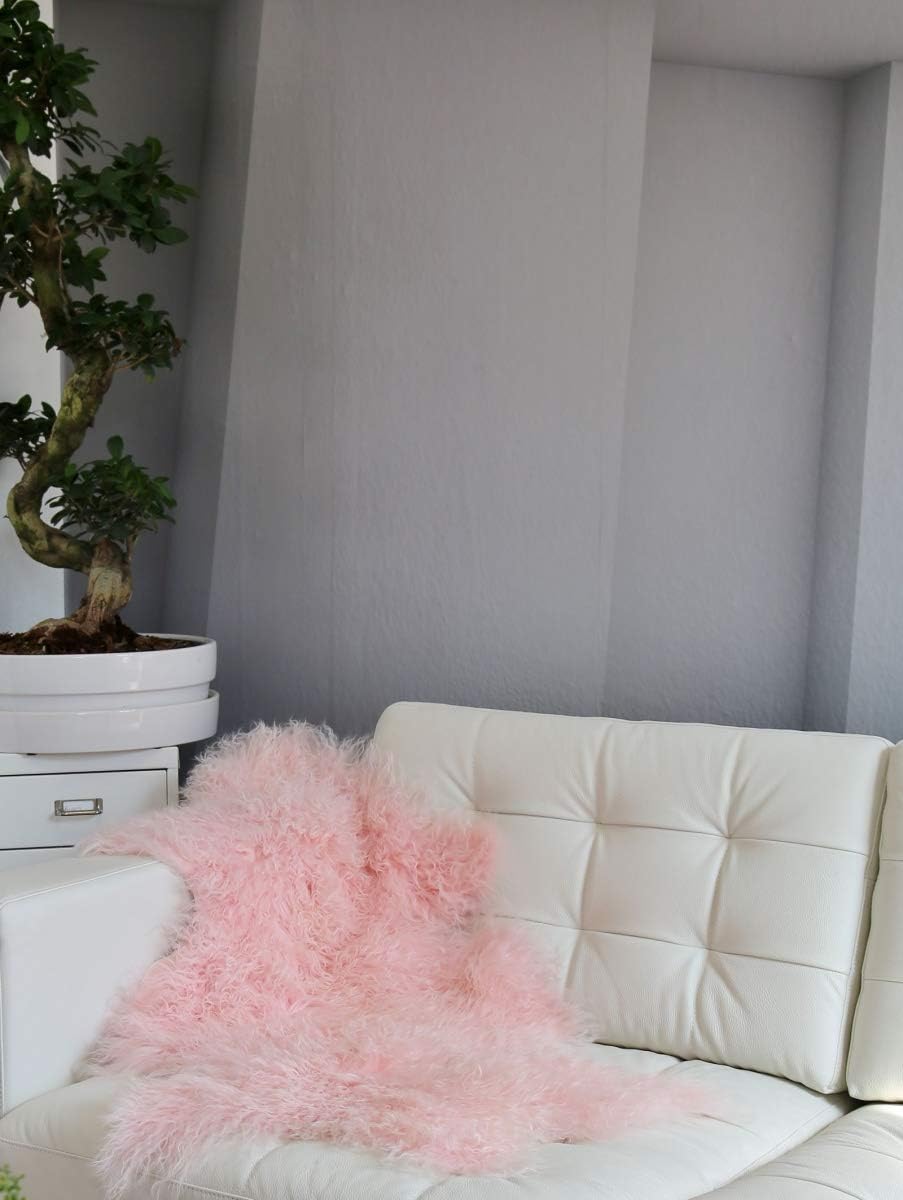 Hollert Lammfell Tibet Sheepskin Monglolisches Schaffell gelockt sehr weich Echtfell Dekoration Läuf