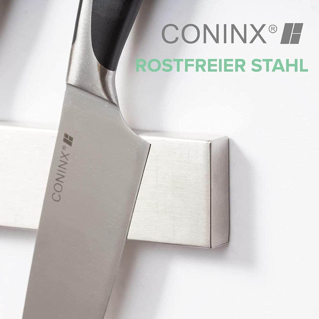 Coninx Magnetleiste Messer 40cm mit hohe Tragkraft | Magnetischer Edelstahl Messerhalter Küchenmesse