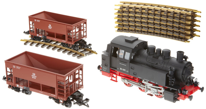 Piko G 37100G Start-Set BR 80 mit 2 Gueterwagen