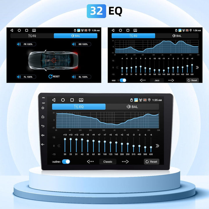 [4+64G] Android Autoradio für Peugeot 406 1999-2004 mit Wireless Carplay Android Auto, 9 Zoll IPS To
