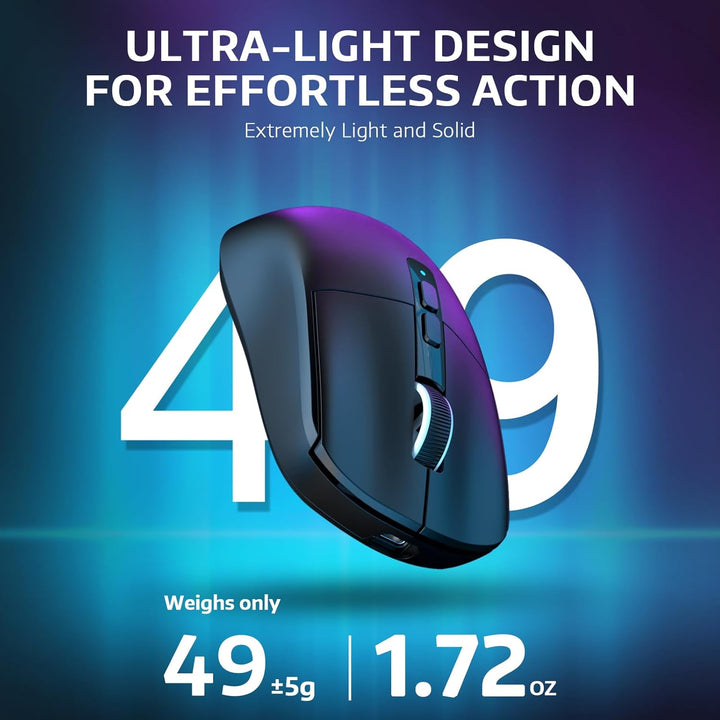VGN Game Power Attack Shark X6 Superlight Kabellose Gaming-Maus mit RGB Ladestation, 49g Ultraleicht