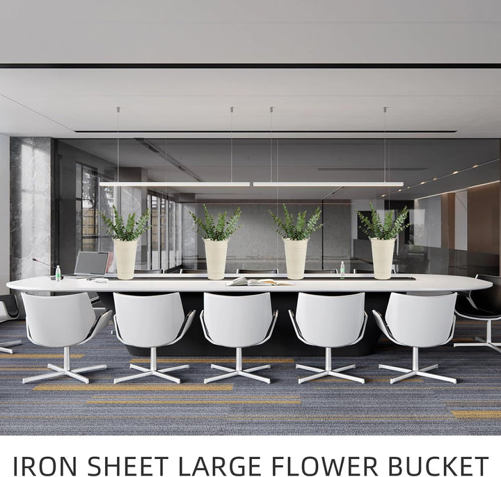 Notakia Grosse verzinkte Metallvasen, Bauernhaus, französische Blumenvasen für Schnittblumen, Heimde
