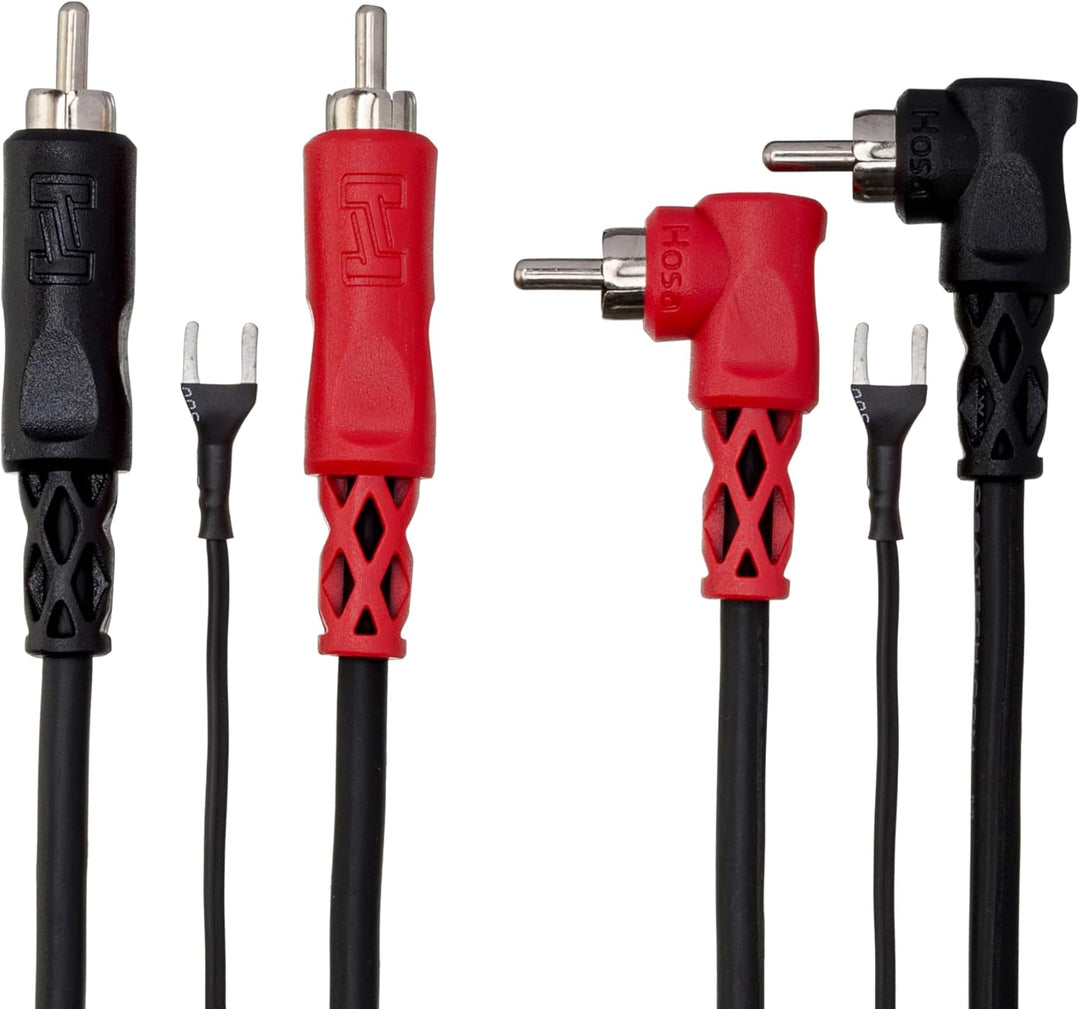 Hosa CRA-202DJ, Stereo Interconnect, Dual RCA to Same with Ground Wire, 2 m 2 Meter, 2 Meter