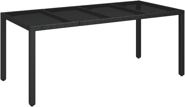 Festnight 7 teilig Garten Sitzgruppe Poly Rattan Gartenmöbel Set 6 Personen Essgruppe Gartentisch mi