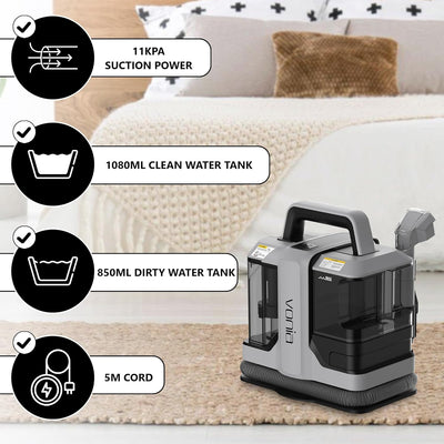 Vonia Fleckenreiniger - Teppichreiniger - Steamcleaner - Sofareiniger - Reinigungsmaschine - Polster