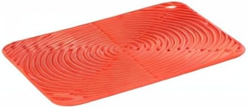 Le Creuset Quadratischer Topflappen aus Silikon, Ø 29 cm, Ofenrot, 93005629090000, Ofenrot