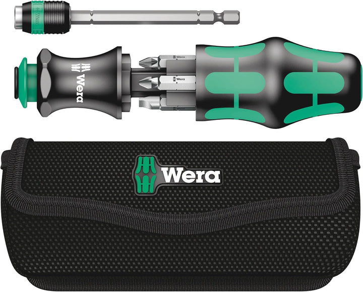 Wera Kraftform Kompakt 20 mit Tasche, 7-teilig, 05051021001 & Bit-Sortiment, Bit-Check 30 Universal
